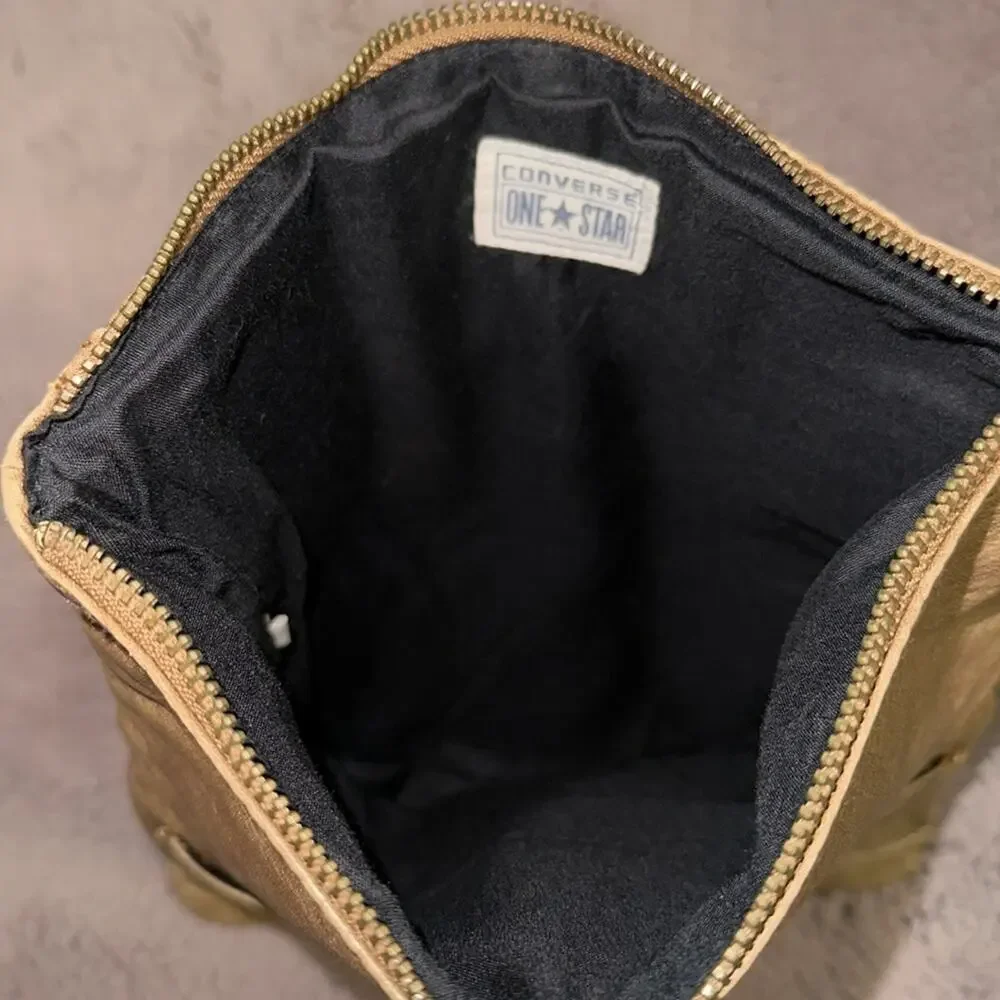 Tan Zippered Clutch by Converse